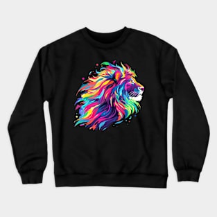 colorful lion Crewneck Sweatshirt